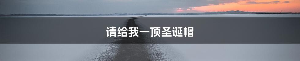 请给我一顶圣诞帽