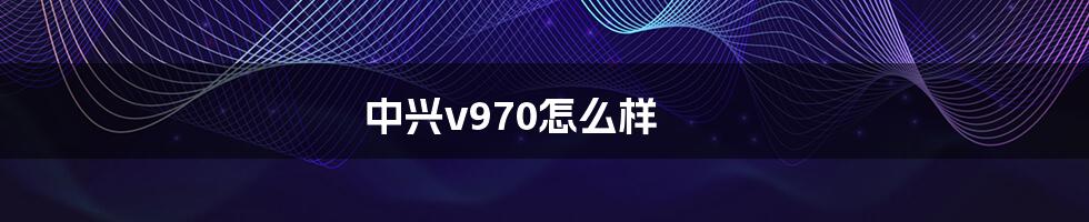 中兴v970怎么样