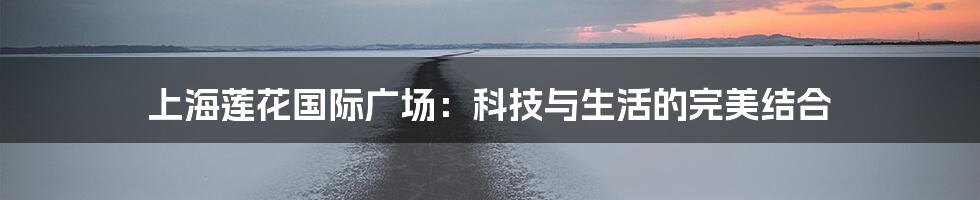 上海莲花国际广场：科技与生活的完美结合