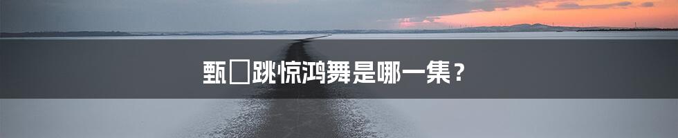 甄嬛跳惊鸿舞是哪一集？