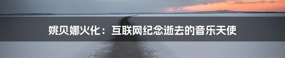 姚贝娜火化：互联网纪念逝去的音乐天使