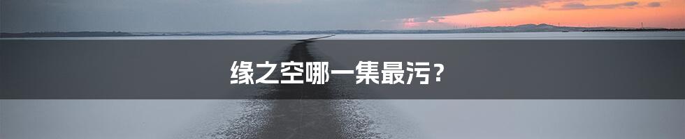 缘之空哪一集最污？