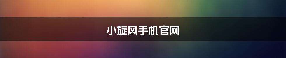 小旋风手机官网