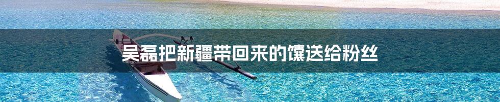 吴磊把新疆带回来的馕送给粉丝