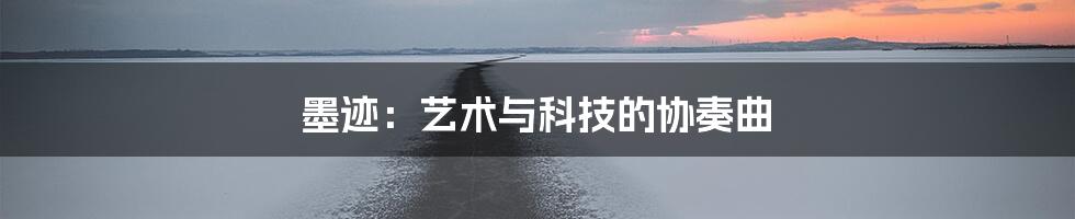 墨迹：艺术与科技的协奏曲