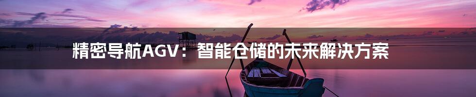 精密导航AGV：智能仓储的未来解决方案