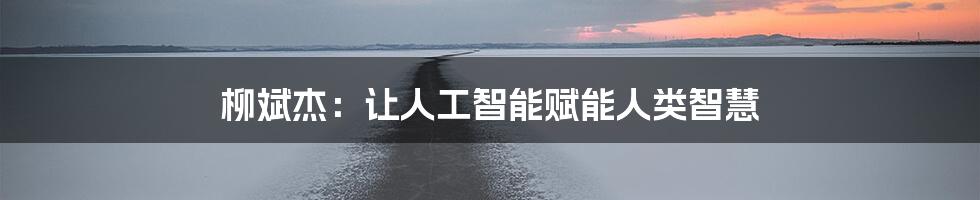 柳斌杰：让人工智能赋能人类智慧