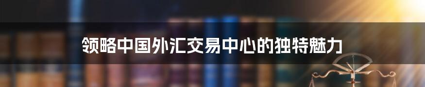 领略中国外汇交易中心的独特魅力