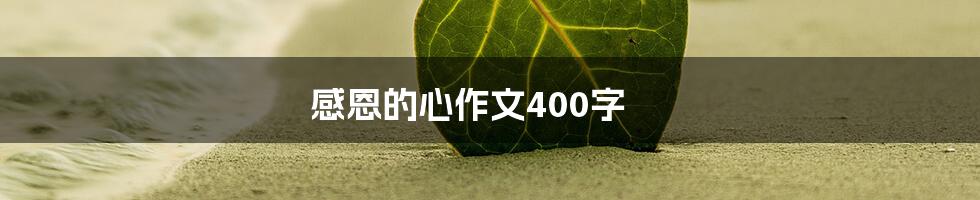 感恩的心作文400字