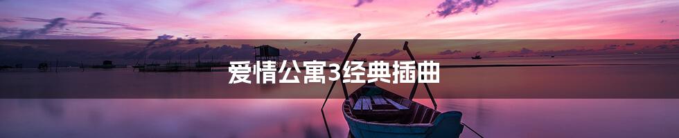 爱情公寓3经典插曲