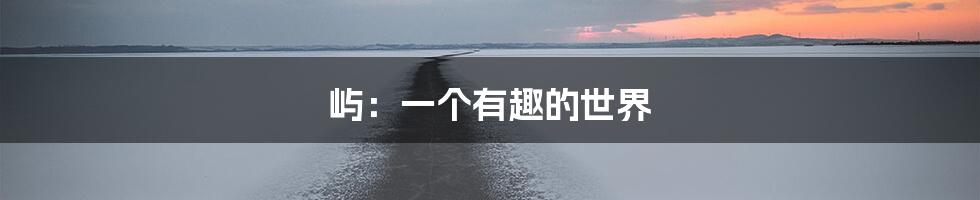 屿：一个有趣的世界