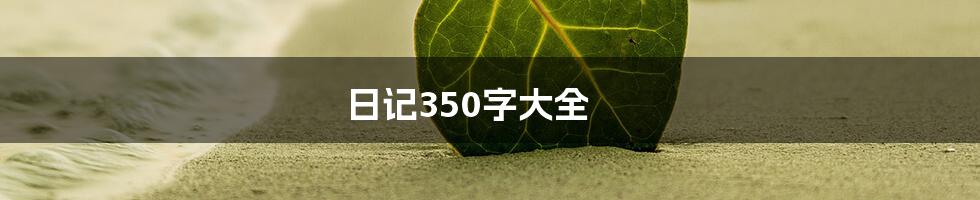 日记350字大全