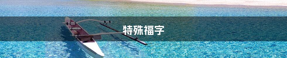 特殊福字