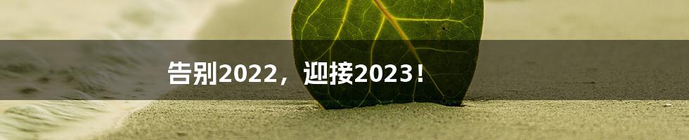 告别2022，迎接2023！