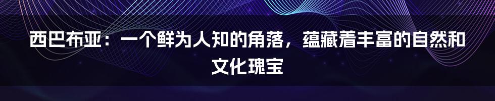 西巴布亚：一个鲜为人知的角落，蕴藏着丰富的自然和文化瑰宝