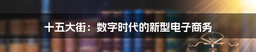 十五大街：数字时代的新型电子商务