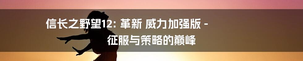 信长之野望12: 革新 威力加强版 - 征服与策略的巅峰