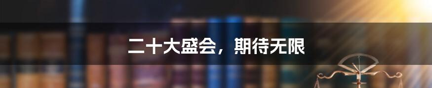 二十大盛会，期待无限