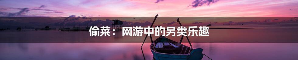 偷菜：网游中的另类乐趣