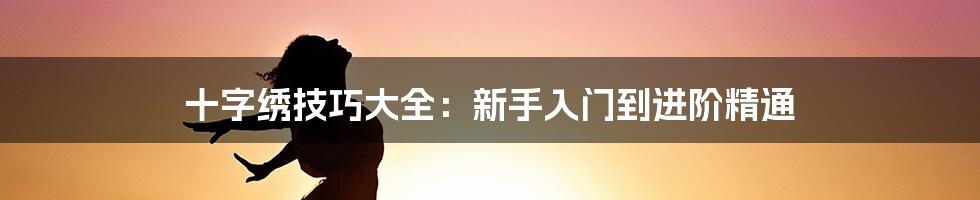 十字绣技巧大全：新手入门到进阶精通