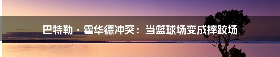 巴特勒·霍华德冲突：当篮球场变成摔跤场