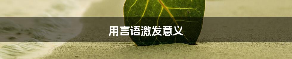 用言语激发意义