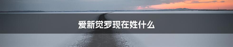 爱新觉罗现在姓什么