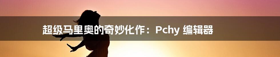 超级马里奥的奇妙化作：Pchy 编辑器