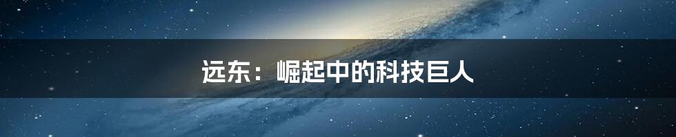 远东：崛起中的科技巨人