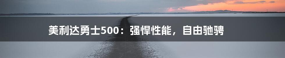 美利达勇士500：强悍性能，自由驰骋