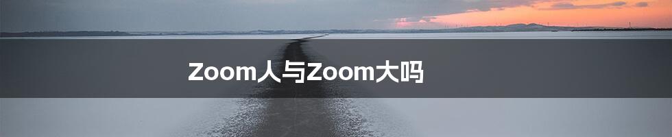 Zoom人与Zoom大吗