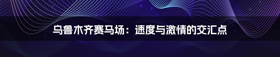 乌鲁木齐赛马场：速度与激情的交汇点