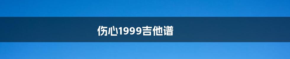 伤心1999吉他谱