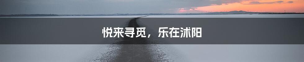 悦来寻觅，乐在沭阳