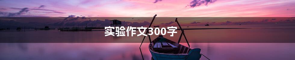 实验作文300字