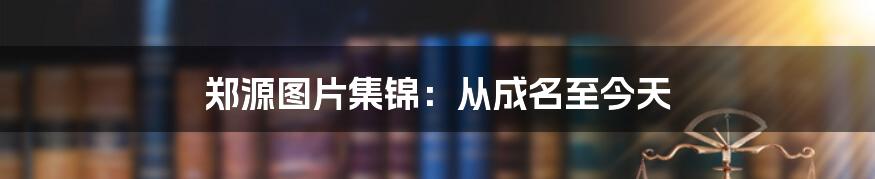 郑源图片集锦：从成名至今天