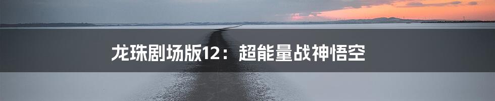 龙珠剧场版12：超能量战神悟空