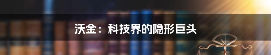 沃金：科技界的隐形巨头