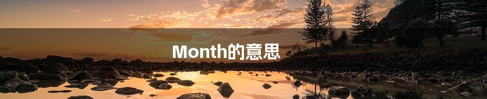 Month的意思