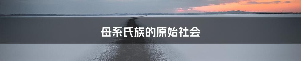 母系氏族的原始社会