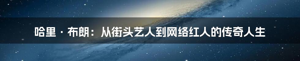 哈里·布朗：从街头艺人到网络红人的传奇人生