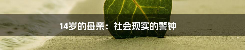 14岁的母亲：社会现实的警钟