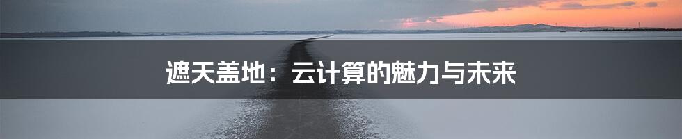 遮天盖地：云计算的魅力与未来