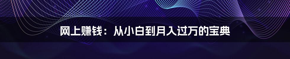 网上赚钱：从小白到月入过万的宝典