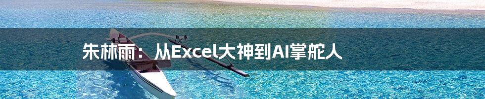 朱林雨：从Excel大神到AI掌舵人