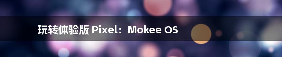 玩转体验版 Pixel：Mokee OS