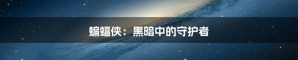 蝙蝠侠：黑暗中的守护者