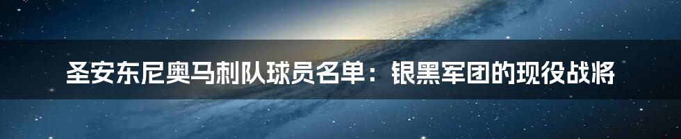 圣安东尼奥马刺队球员名单：银黑军团的现役战将