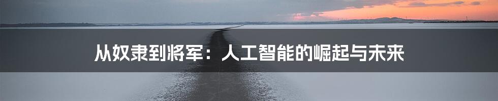 从奴隶到将军：人工智能的崛起与未来