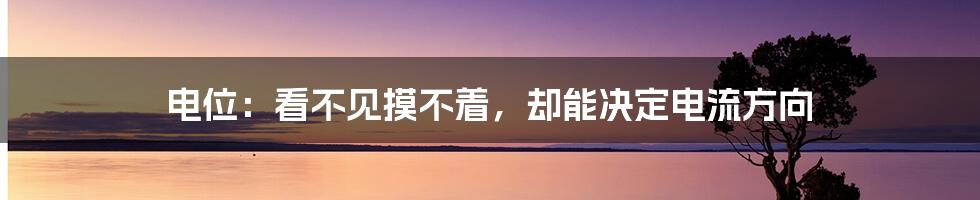 电位：看不见摸不着，却能决定电流方向